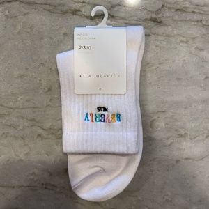 LA Hearts by Pacsun Crew Length Socks "Beverly Hills"